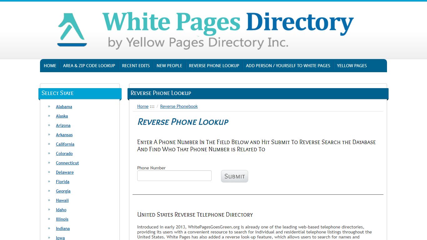 Reverse Phone LookUp - The Official Yellow Pages®